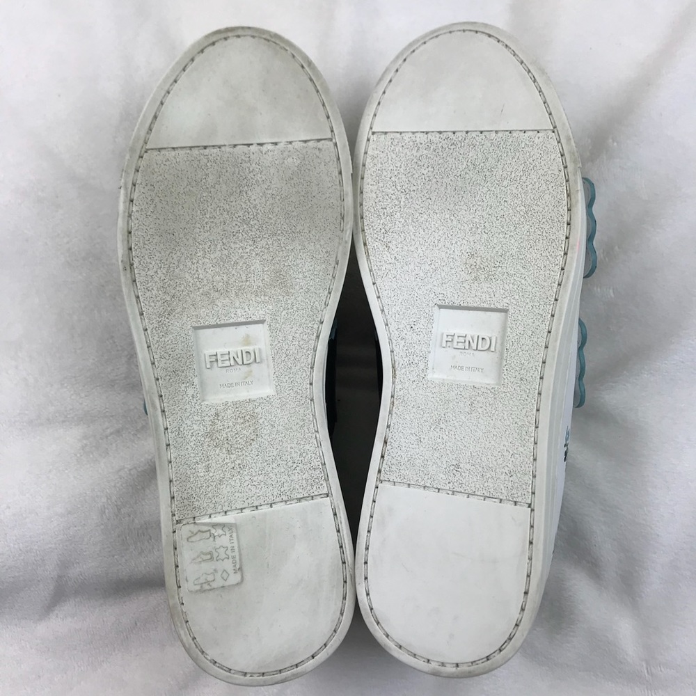 ❤️SOLD❤️ Fendi White Biscuit Floral Print Sneaker - Picture 8 of 8